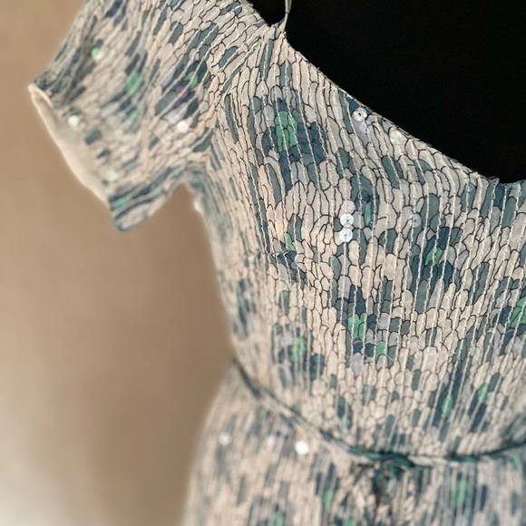 Off shoulder sequin dress by French Connection - Picture 3 of 10